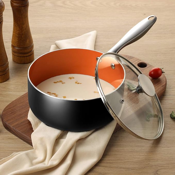 MICHELANGELO Nonstick 2 Quart Sauce Pan - Image 6