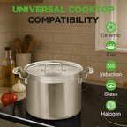 NutriChef Stainless Steel Cookware Stockpot - Image 7