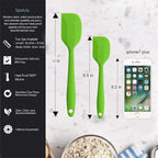 Silicone Spatulas, 11 inch Rubber Spatula Heat Resistant Seamless One Piece - Image 6