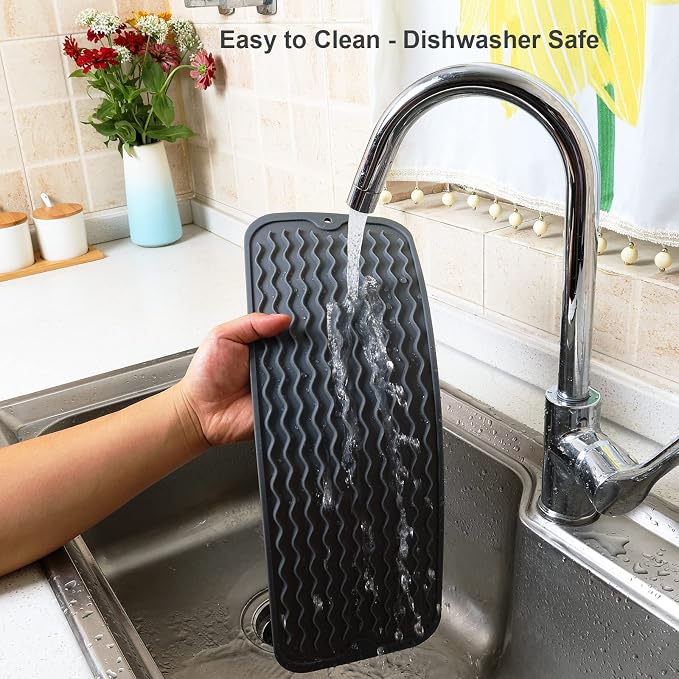 ZLR 2 Pcs Silicone Sponge Holder & Sink Caddy Tray - Image 4