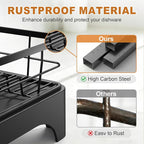 Dish Drying Rack for Kitchen Counter, Dish Rack, Dish Drainer for Kitchen - Image 5