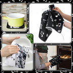 Leinuosen 8 Pcs Music Note Kitchen Decor Accessories Set Farmhouse Towels Oven - Image 6