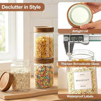 CONNOO 28oz Glass Storage Jars - Image 4