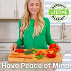 Greener Chef 20 Inch Bamboo Cutting Board Featuring Super-Sized Glue-Free - Image 6