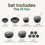 Chef Power Ceramic Cookware Sets, Cookware Set - Image 2