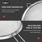 Walfos Fine Mesh Strainer 4PCS, Versatile Kitchen Strainer - Image 9