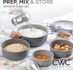 COOK WITH COLOR Prep Bowls with Lids- Wide and Deep Nesting Plastic Small - Image 6