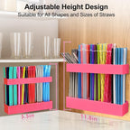 9.5” Large Acrylic Straw Holder - Image 2
