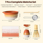 Matcha Whisk Set, Ceramic Matcha Kit Desert Style, Matcha Whisk and Bowl - Image 2
