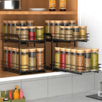 BOIVSHI 2-Tier Spice Rack, Pull Out Spice Racks Organizer - Image 6