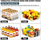 12 PACK Multi-Use Clear Plastic Storage Bins - Image 7