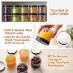 4 oz Glass Jars With Lids, 40 Pack Small Clear Mason Jars and Diamond appearance - Image 4