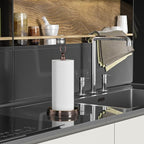 KASUNTO Paper Towel Holder Steel Paper Holder countertop，Black Paper Towel - Image 6