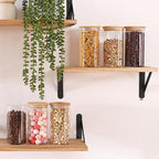 Moretoes 6 Pack 0.6qt Glass Storage Containers - Image 6