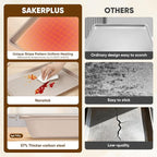 Sakerplus Nonstick Baking Sheet Pan Set of 3, Heavy Duty Cookie Sheets - Image 5