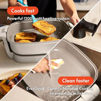 bella Make & Take Electric Skillet, Fits-anywhere™ kitchenware, EverGood™ - Image 4