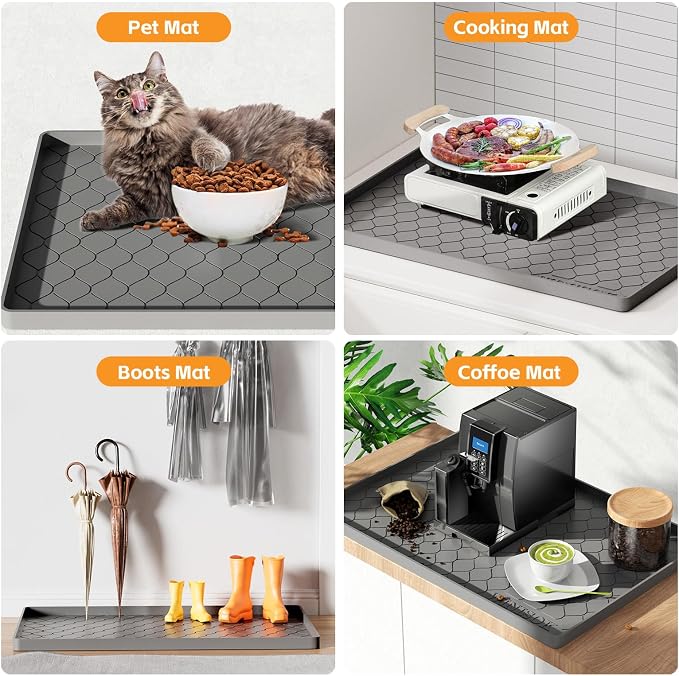 Winisok Silicone Under Sink Mat 40" x 19", Kitchen Essentials and Gadgets - Image 5