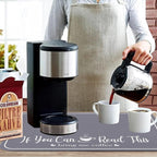 Coffee Bar Mat for Countertops 23inx15in, Absorbent Hide Stain Anti-Slip Cafe - Image 3