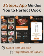 ±0.5°F Accuracy Shows Real-Time Temp Wireless Meat Thermometer: Smart 900ft - Image 5