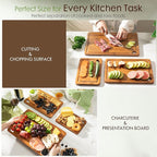 Astercook Deep-Carbonized Bamboo Cutting Boards - Image 2