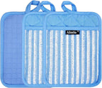 Alselo Silicone Pot Holders Set of 3 Heat Resistant & Non Slip Potholders - Image 8