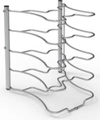 Simple Houseware Cabinet Pantry Pot and Pan Organizer Holder Rack - Image 2
