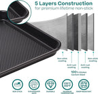 Baker's Secret Baking Sheet Pan Set, 3x Cookie Sheets - Image 3