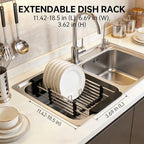 Stainless Steel Expandable Over Sink Dish Drying Rack | 11.4–18.5 inch - Image 3