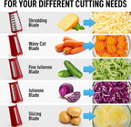 Zulay Kitchen Rotary Cheese Grater 5 Blade Cheese Shredder - Image 9