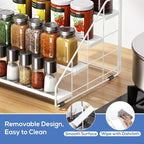 Spice Rack Organizer for Cabinet, 4 Tiered Spice Rack Organizer, Tiered - Image 4