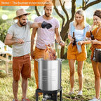 ROVSUN 30QT Turkey Fryer Pot & Seafood Boil Pot - Image 7