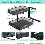 Under Sink Organizer, Extra-Wide Upgrade, Height Adjustable Organization and - Image 2