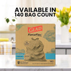 Glad ForceFlex Tall Kitchen Trash Bags, 13 Gallon, Fresh Clean - Image 6