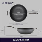 Circulon A1 Series with ScratchDefense Nonstick Induction Cookware Stir Fry Pan - Image 3