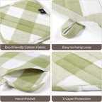 Cotton Pot Holders for Kitchen Heat Resistant Potholder Hot Pads Trivet Coaster - Image 3