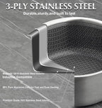 KOCH SYSTEME CS Hybrid Nonstick Stainless Steel Saucepan Set - Image 3
