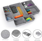 Welaxy Office drawer organizers trays felt storage bin organize dividers Box - Image 4