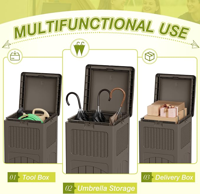 Greesum 33 Gallon Outdoor Trash Can - Image 2