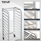 TenUp 10-Tier Half Size Sheet Pan Rack, Heavy-Duty Aluminum Bakery Rack - Image 5
