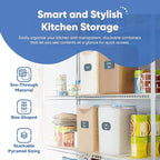 Chef's Path Extra Large Airtight Flour and Sugar Storage Containers - Image 5