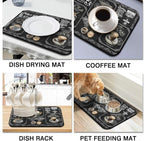 Coffee Bar Mat Accessories for Countertop Super Absorbent Anti-Slip Silicone - Image 4