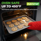 NutriChef 2-Piece Large & Medium Cookie Sheets - Image 2