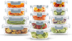 JoyJolt 24pc Borosilicate Glass Storage Containers - Image 8