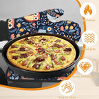 Colorful Cute Owl Oven Mitts and Pot Holders, Heat Resistant Oven Mitts Gloves - Image 4