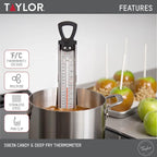 Taylor Stainless Steel Candy and Deep Fry Thermometer, 12-Inch Analog Paddle - Image 2