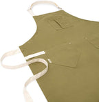 Cotton Canvas Apron for Women & Men – Adjustable Neck Strap & Waist Ties - Image 7
