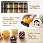 4oz Clear Glass Mini Mason Jars, 40 Pack Small Clear Canning Jars - Image 4
