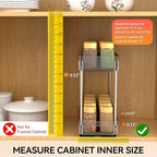 DABIGE 3 Pack Pull Out Spice Rack Organizer - Image 5