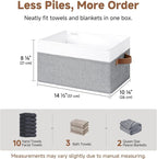 StorageWorks Fabric Shelf Baskets, Closet Organizers and Storage Basket - Image 3