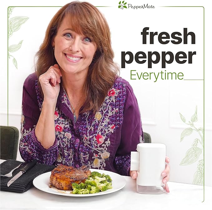 PepperMate Traditional Pepper Mill- Manual High Volume Peppercorns and Salt - Image 2